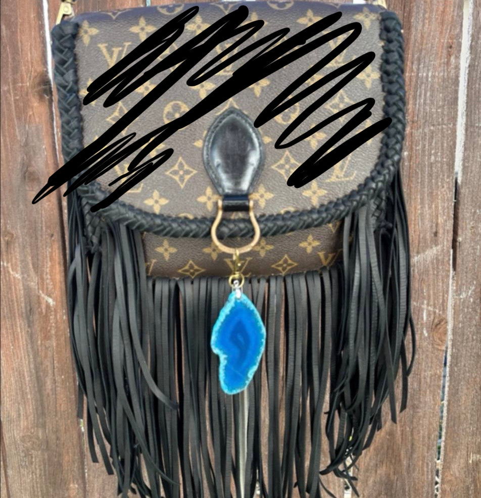 Black fringe crossbody 🖤