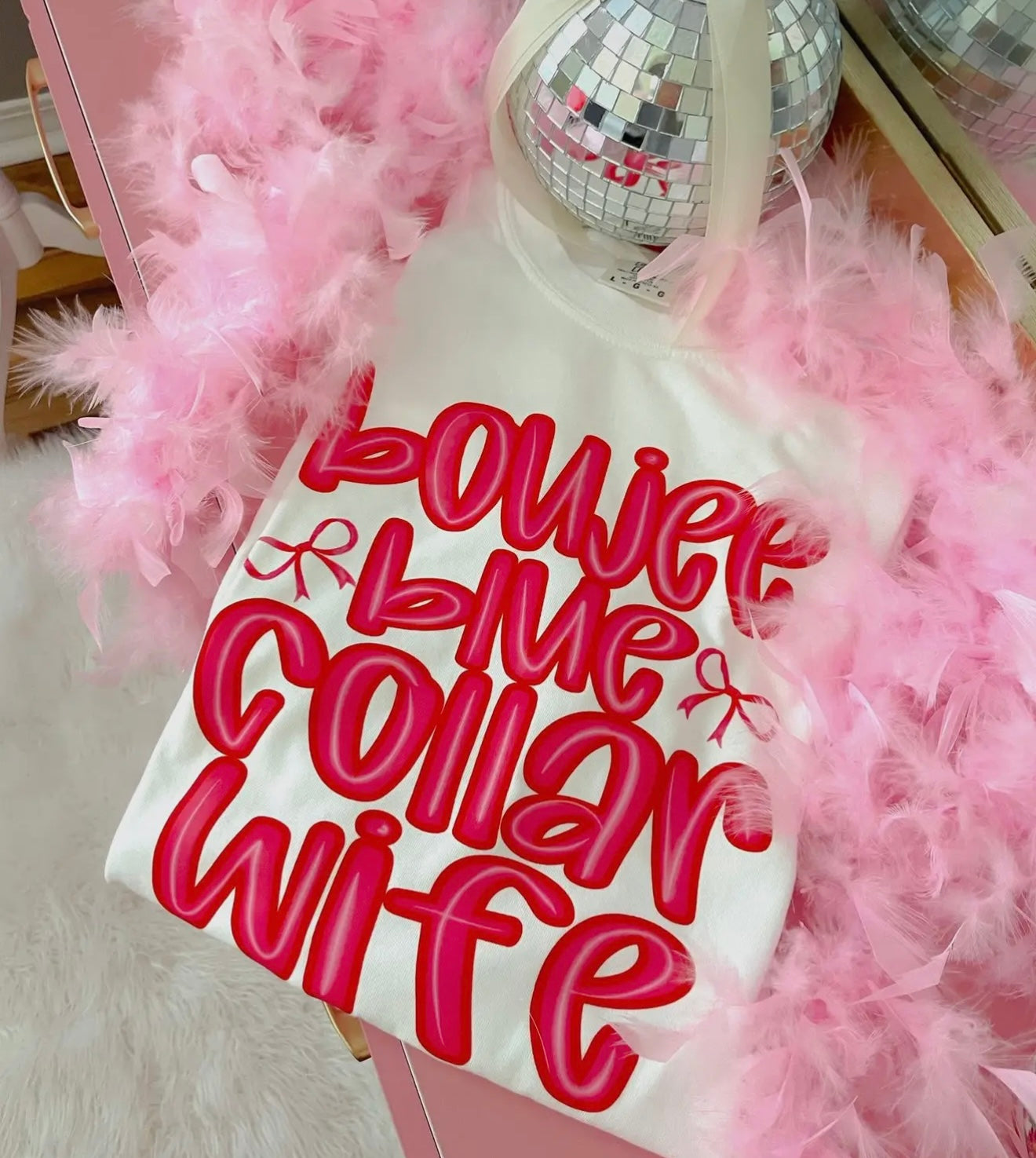 Blue collar boujee tee